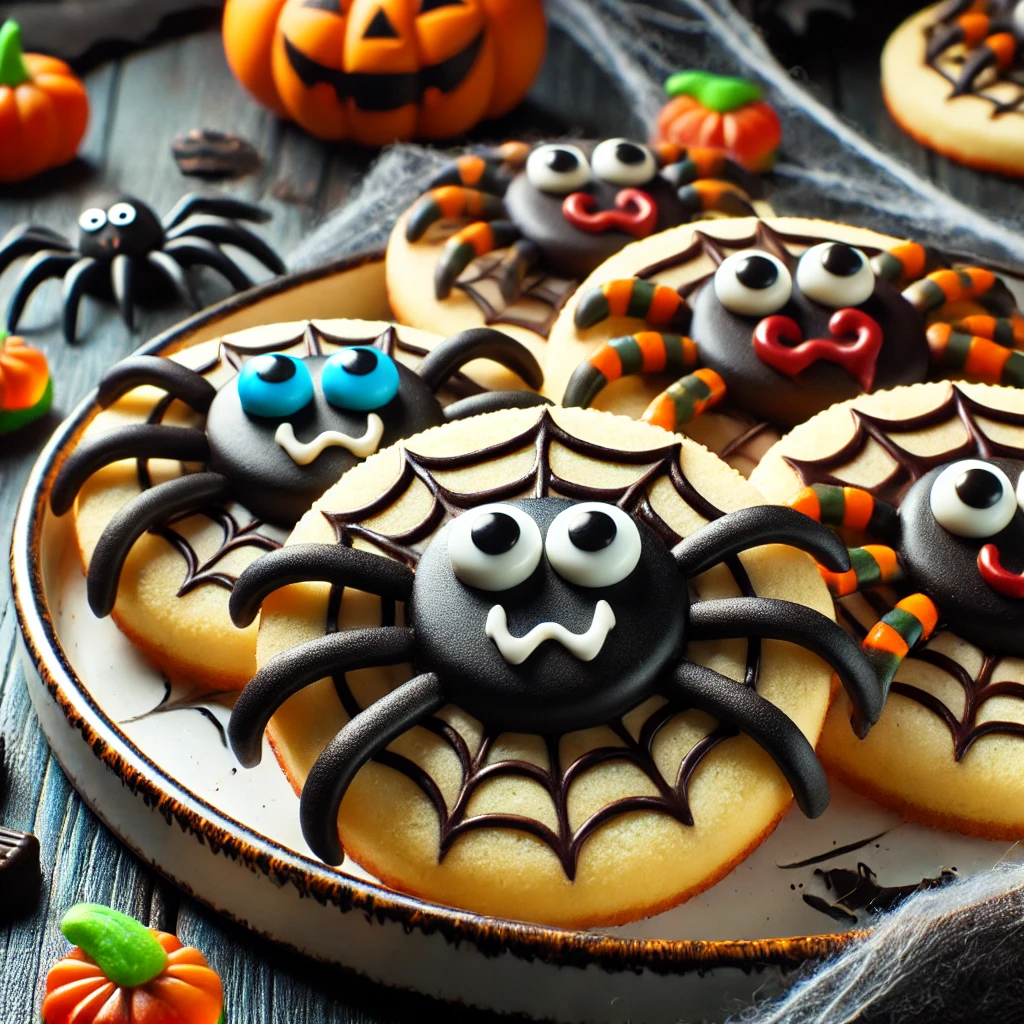 5 recetas de Halloween para niños Galletas araña