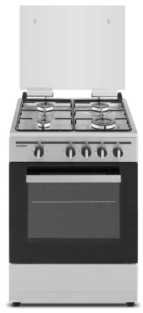 Sauber SCI41GB - Cocina De Gas 4 Zonas Coccion Inox