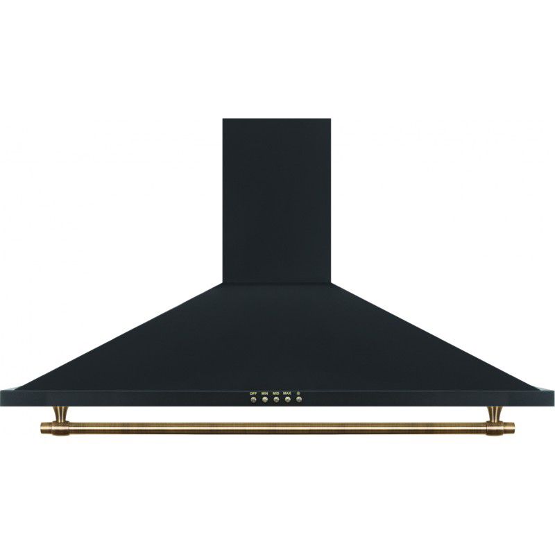 Vitrokitchen CD951R - Campana Chimenea Ancho 90 Cm Negra