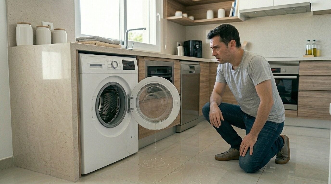 ¿Por qué mi lavadora pierde agua? Posibles causas