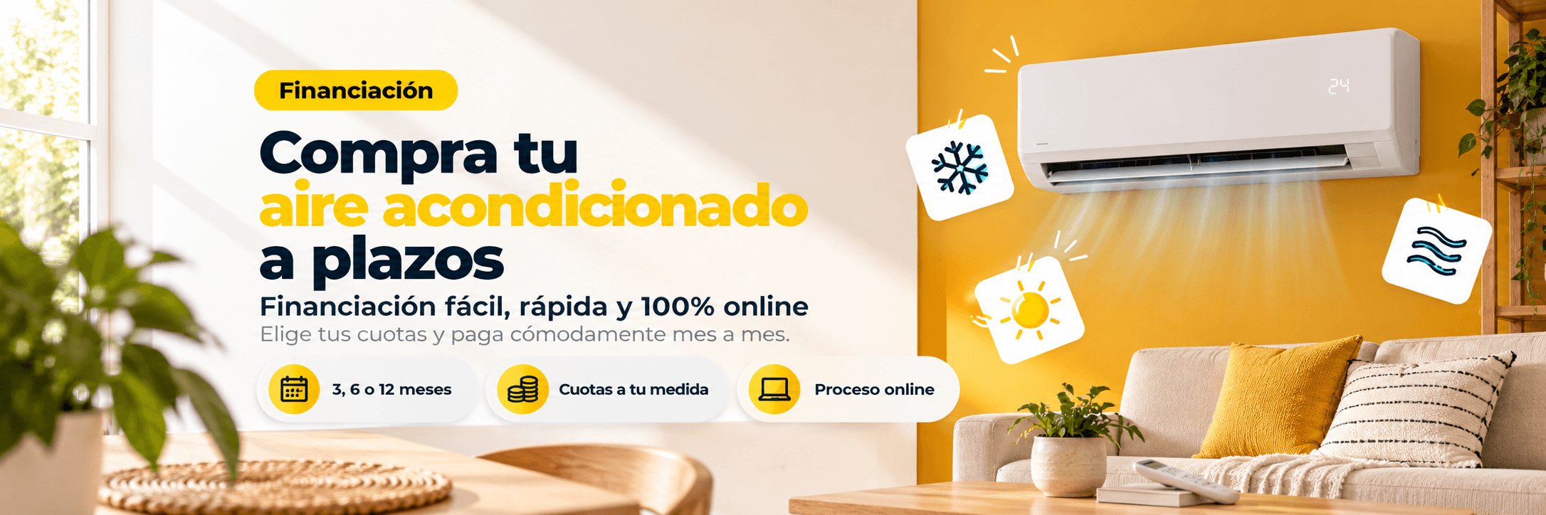 Comprar aire acondicionado a plazos en ElectroNow