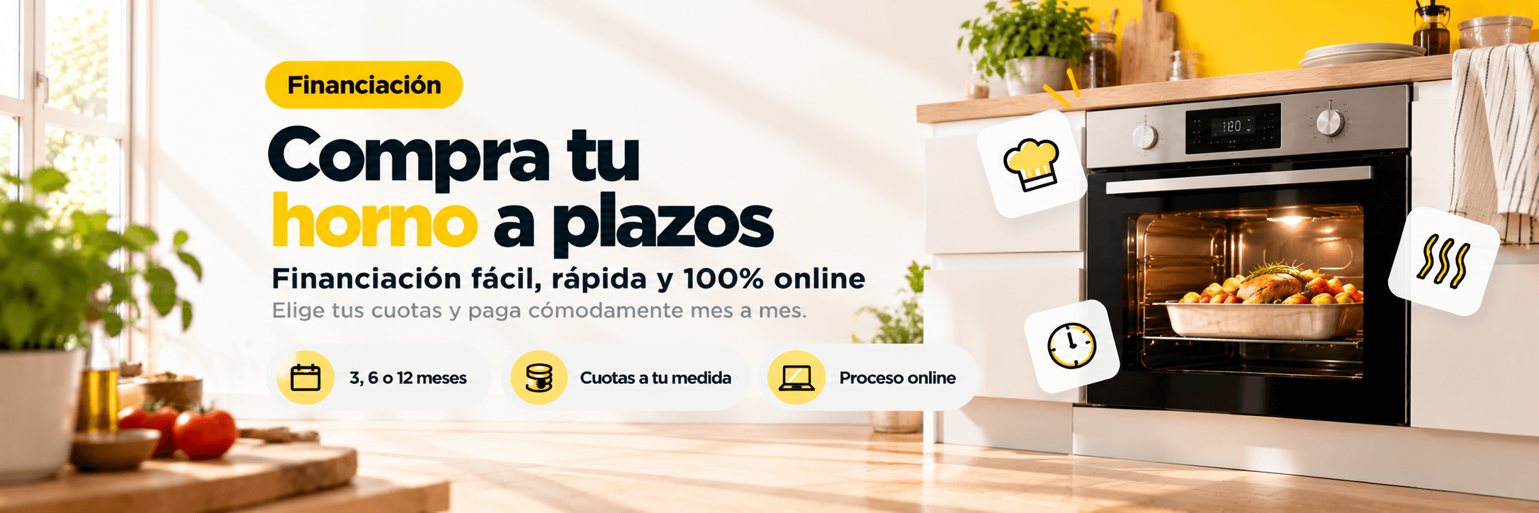 Comprar horno a plazos en ElectroNow