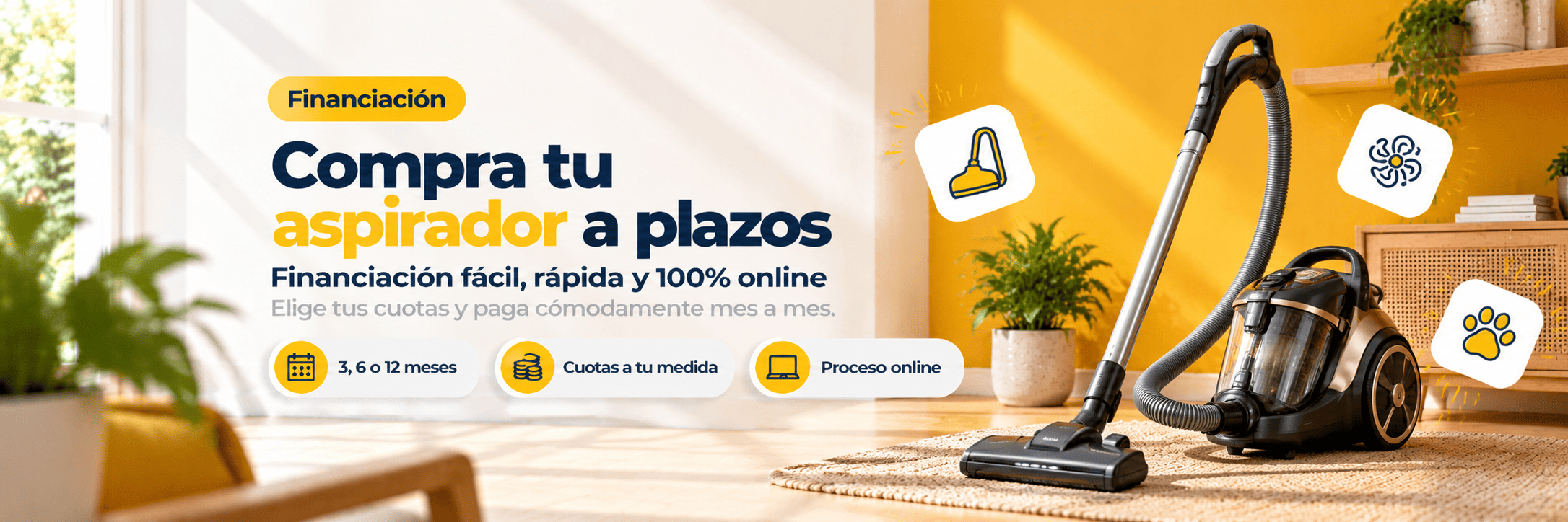 Comprar aspirador a plazos en ElectroNow