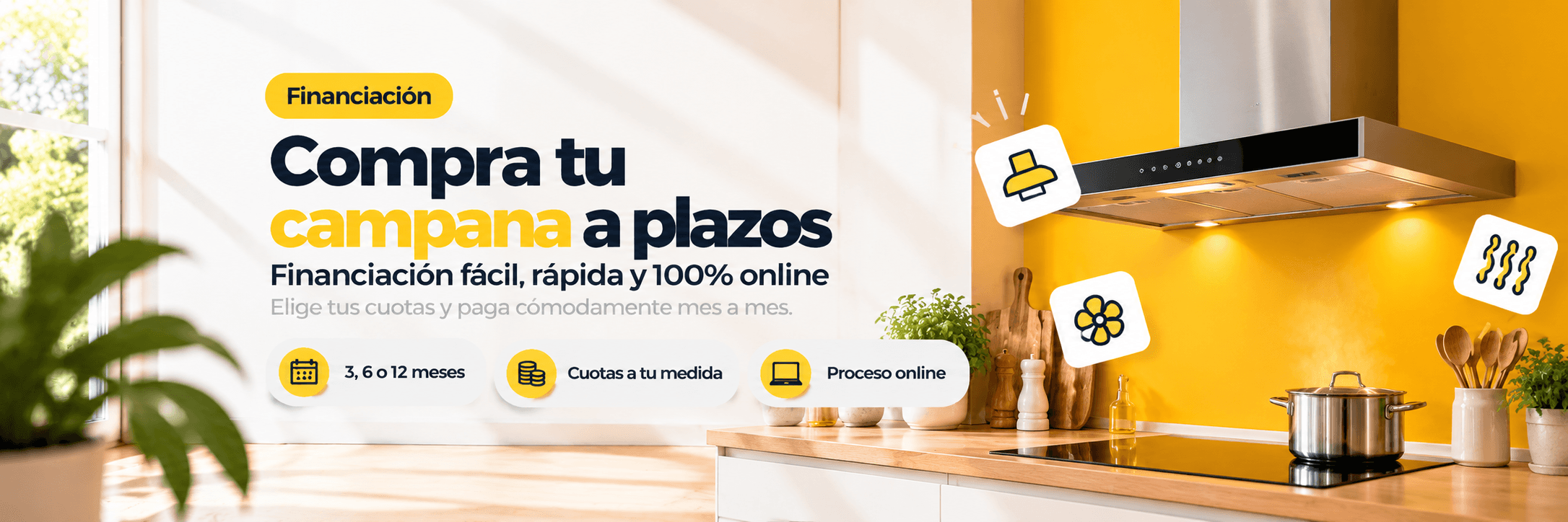 Comprar campana decorativa a plazos en ElectroNow