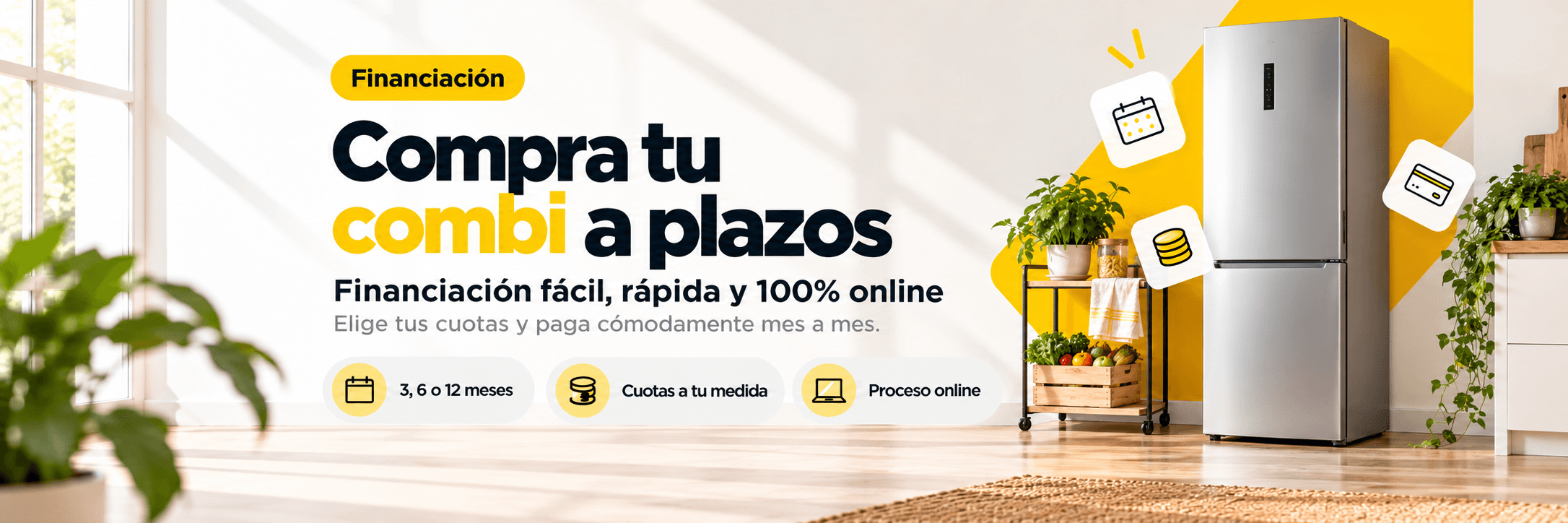 Comprar frigorífico combi a plazos en ElectroNow