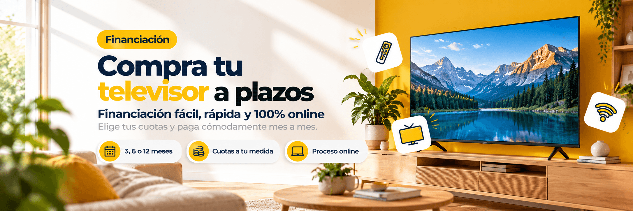 Comprar televisor a plazos en ElectroNow