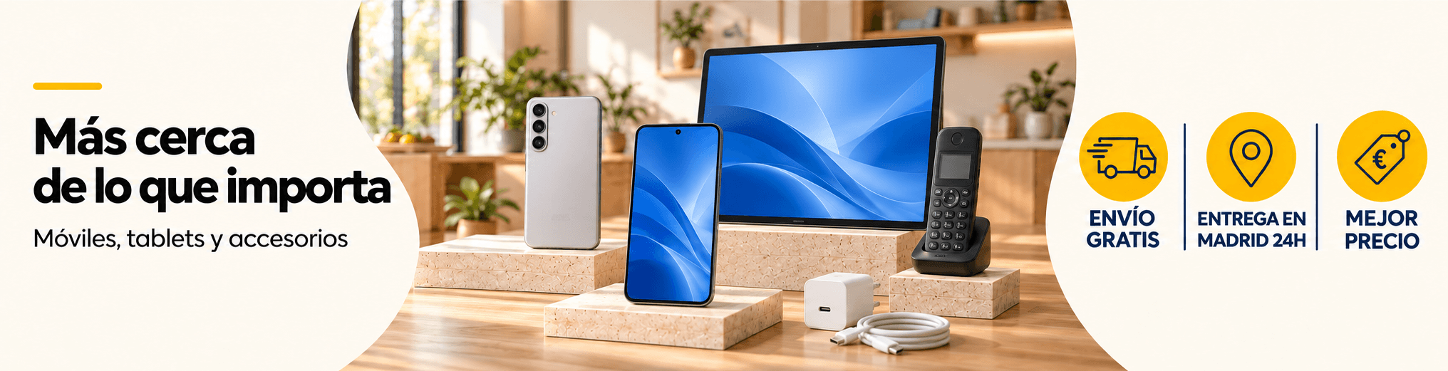 Móviles y tablets con entrega en 24 h en Madrid